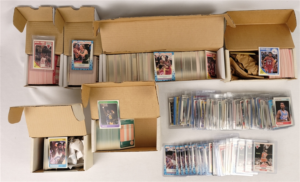 Vintage 1987-1991 Fleer Basketball Card Collection w/Michael Jordan