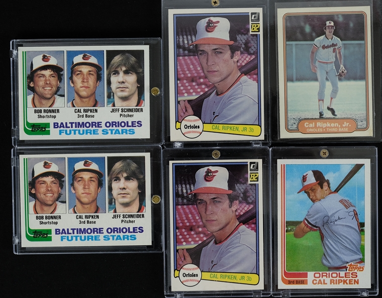Cal Ripken Jr. Rookie Baseball Card Collection w/1982 Topps Update RC