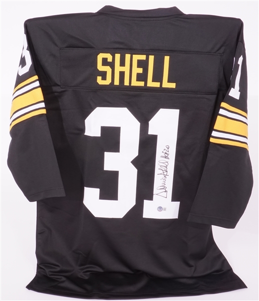 Donnie Shell Autographed Pittsburgh Steelers Replica Jersey Beckett