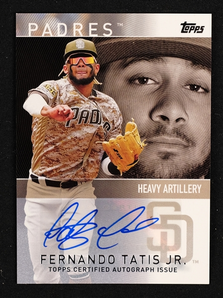 Fernando Tatis 2020 Topps Autographed Card FTH-18 Limited Edition #2/5 