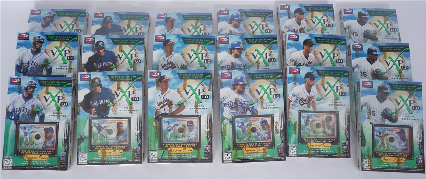 Large Collection of Donruss CD Rom Baseball Cards In Original Packaging