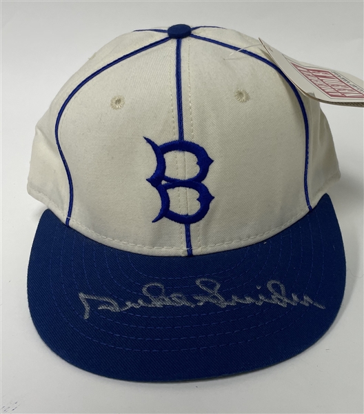 Duke Snider Autographed Brooklyn Dodgers Hat Beckett