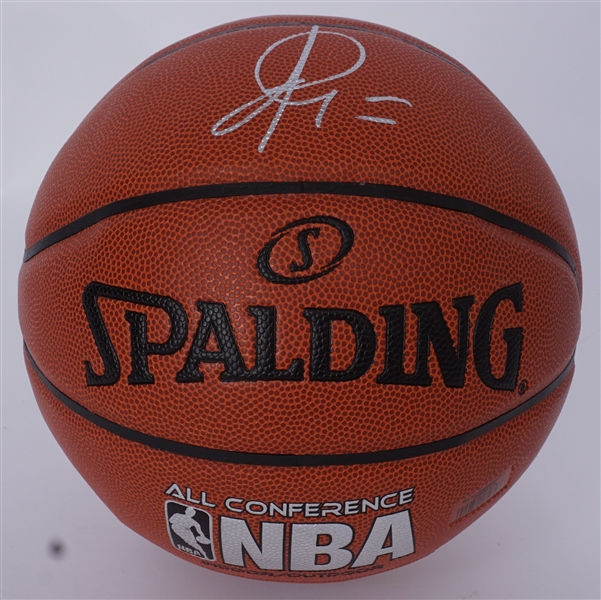 Ricky Rubio Autographed Spalding NBA Basketball