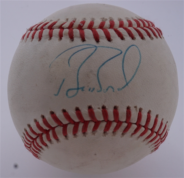 Barry Bonds Autographed ONL Baseball JSA