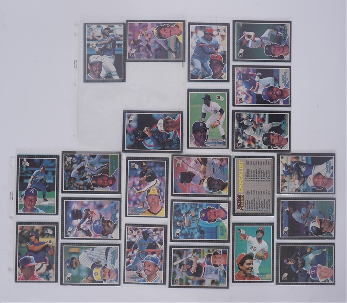 Collection of 1985 Donruss Action All Stars Jumbo Baseball Cards
