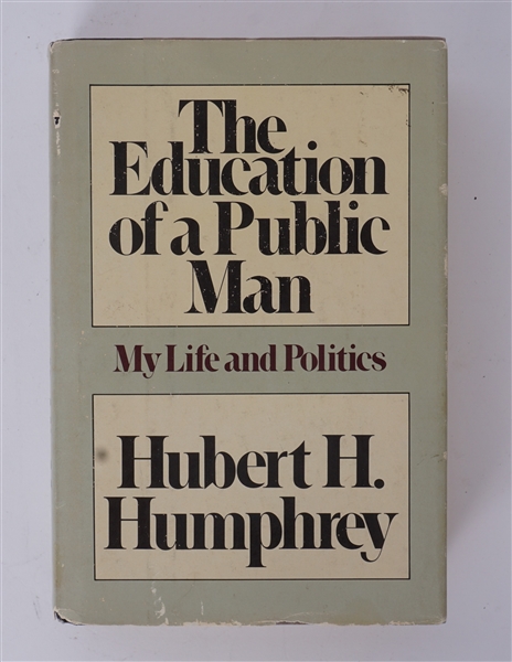 Hubert H. Humphrey Autographed Book PSA/DNA