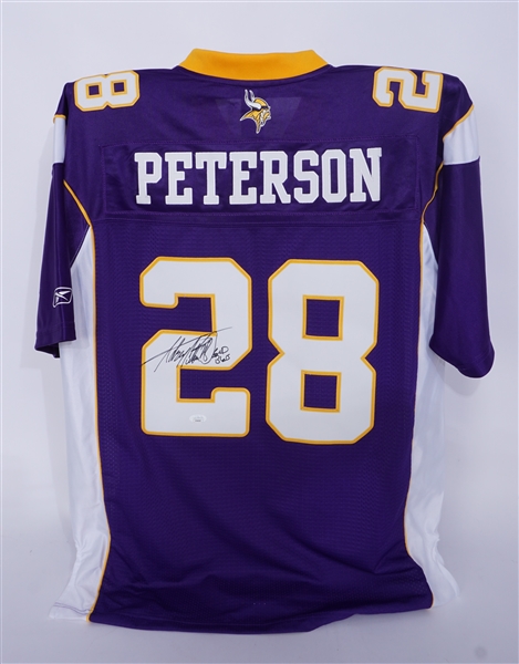 Adrian Peterson Autographed & Inscribed Authentic Minnesota Vikings Jersey JSA