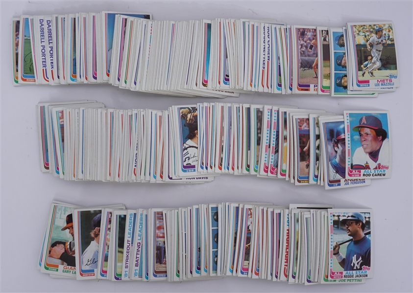 Collection of 1982 Topps Baseball Cards