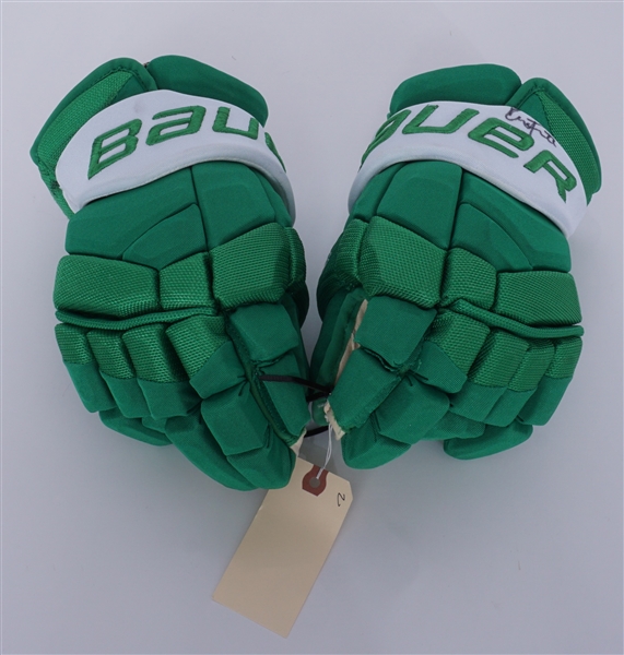 Kevin Fiala Game Used & Autographed Hockey Gloves w/ Team Provenance
