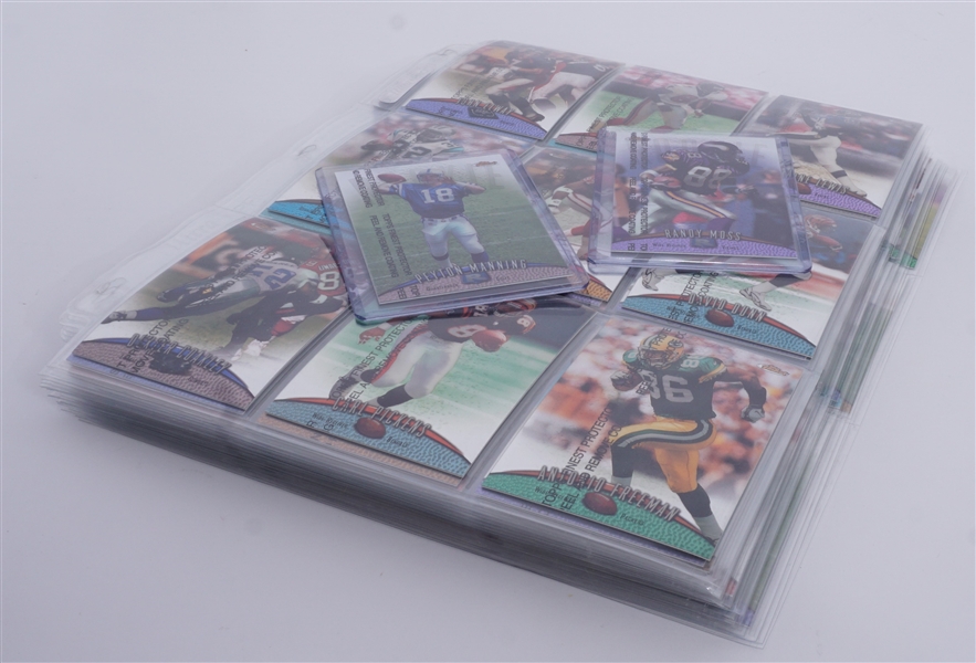 1998 Topps Finest Complete 150 Card Football Set w/ Manning & Moss Rookies