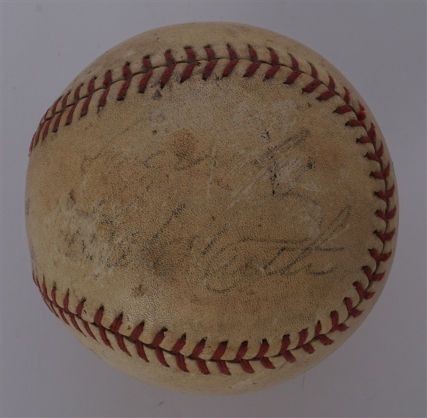 1937 Babe Ruth Sinclair Oil Contest Baseball 