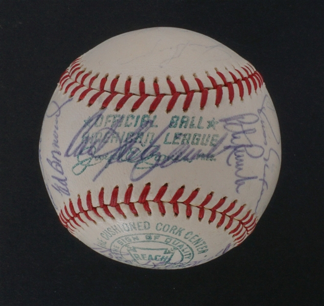 1965 Boston Red Sox Team Signed Baseball w/ Yastrzemski & Herman Beckett LOA