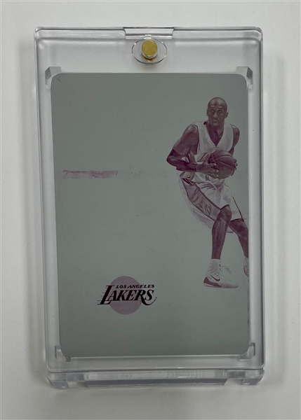 Kobe Bryant 2014-15 Panini National Treasures Colossal Jerseys Magenta Plate Card 1/1