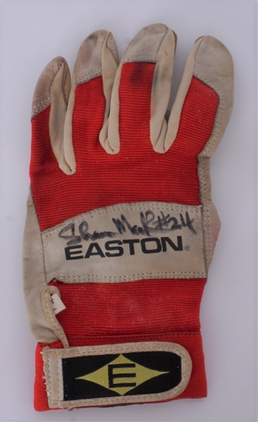 Shane Mack Minnesota Twins Game Used & Autographed Batting Glove