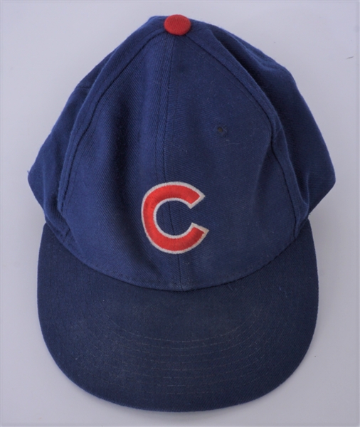 Ryne Sandberg Chicago Cubs Game Used Hat w/ Dave Miedema LOA