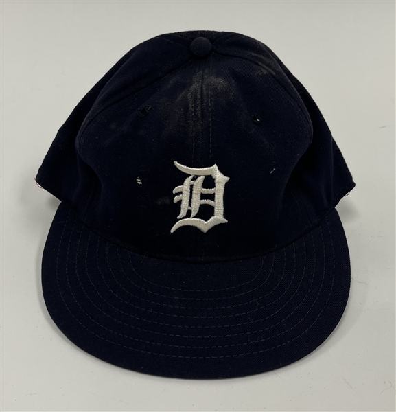 Detroit Tigers 1980s Game Used Hat