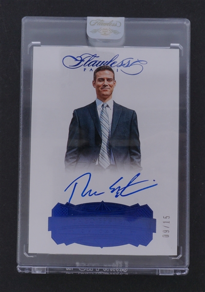 Theo Epstein Autographed 2017 Panini Flawless Card LE #9/15