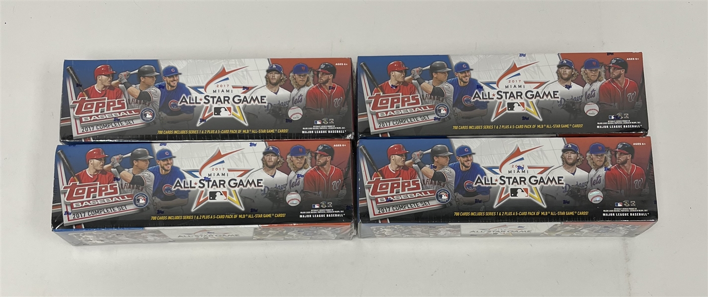 Lot of 4 Factory Sealed 2017 Topps Baseball All-Star Game Complete Sets *Judge Rookie*
