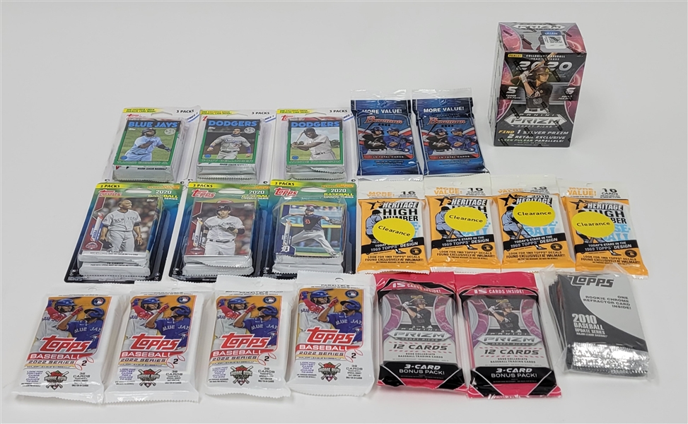 Collection of Factory Sealed Baseball Card Packs & Boxes