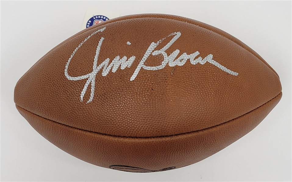 Jim Brown Autographed Wilson NFL Football