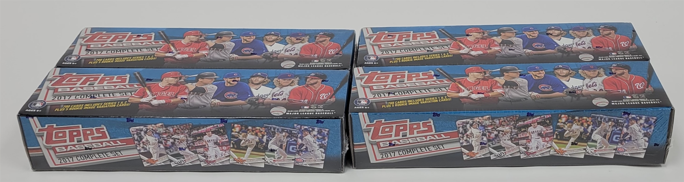 Lot of 4 Factory Sealed 2017 Topps Baseball Complete Sets *Judge Rookie*