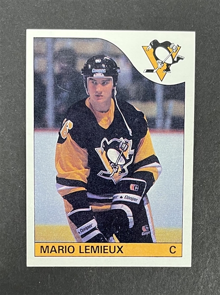 Mario Lemieux 1985 Pittsburgh Penguins Topps #9 Rookie Card  