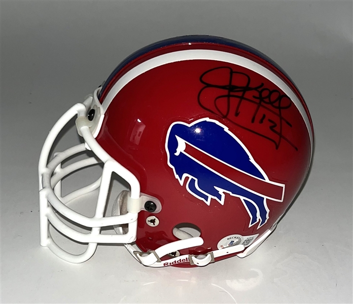 Jim Kelly Autographed Buffalo Bills Mini Helmet Beckett