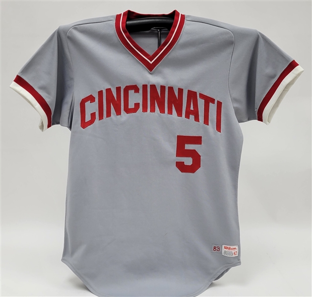 1983 Johnny Bench Cincinnati Reds Game Model Jersey Acquired Directly From Wilson Rep