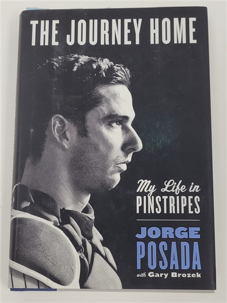 Jorge Posada Autographed "The Journey Home" Book SGC