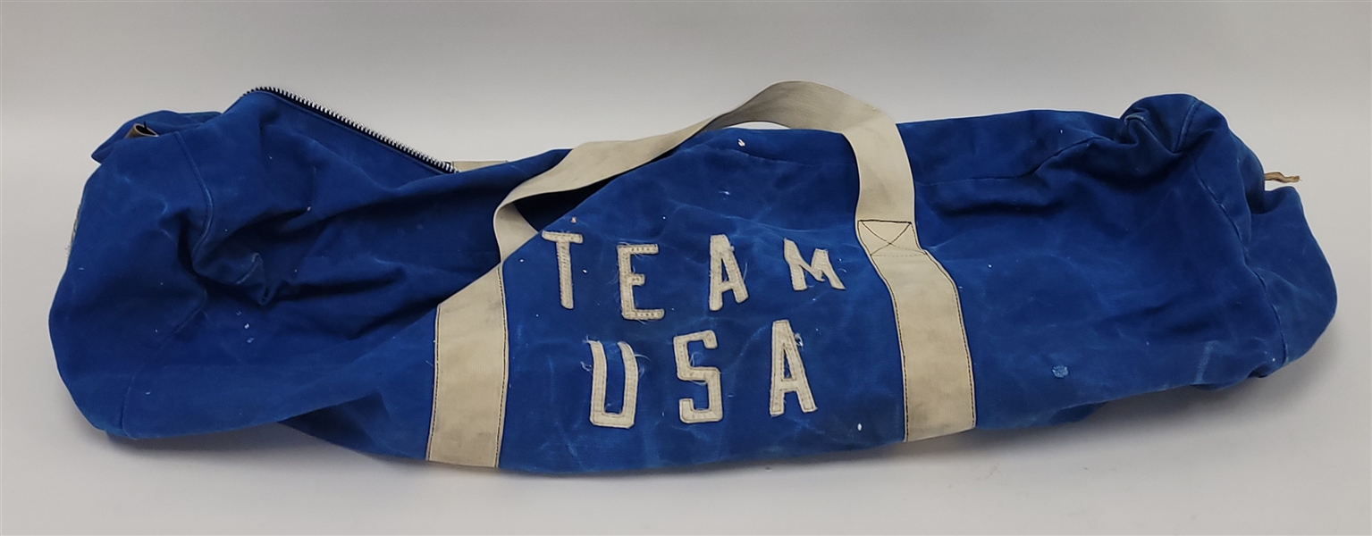 Team USA 1970s Used Hockey Equipment Bag w/ Provenance