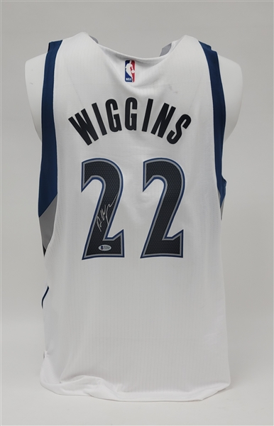 Andrew Wiggins Autographed Authentic Minnesota Timberwolves Jersey Beckett