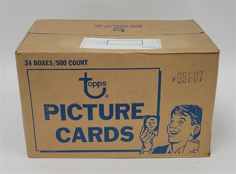 Factory Sealed 1987 Topps Baseball Vending Case - 24 Boxes/500 Cards