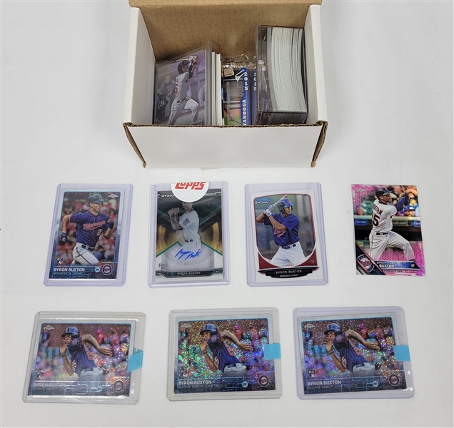 Byron Buxton Card Collection w/ Lots of Rookies + 1 Autographed Card