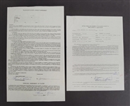 Harmon Killebrew Signed 1989 Television Contract w/ Killebrew Letter of Provenance