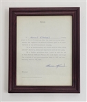 Harmon Killebrew Signed & Framed Coleco Industries Inc. Contract w/ Beckett LOA