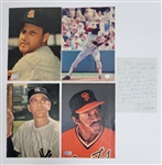 Lot of 5 Stan Musial, Eddie Murray, Enos Slaughter, & Vida Blue Autographed Magazine Photos & Letters Beckett