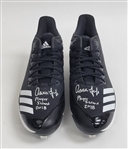 Aaron Judge 2018 Game Issued Dual Autographed & Inscribed Cleats MLB & Fanatics