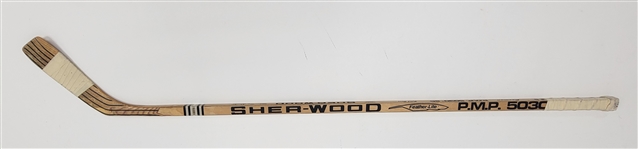 Gary Leeman Game Used Hockey Stick