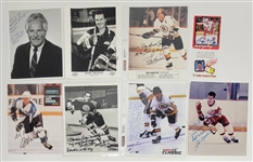 Lot of 15 Hockey Players, Coaches, & Executives Autographed 8x10 Photos w/ Letter of Provenance