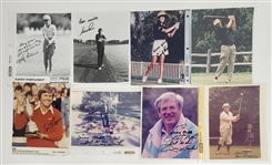 Lot of 30 Golfers Autographed 8x10 Photos w/ Letter of Provenance