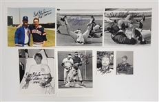 Bert Blyleven Lot of (7) Signed Cleveland Indians Photos w/Blyleven Signed Letter of Provenance 