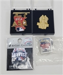 2014 Bert Blyleven Lot of (4) All Star Game Pins Includes Official Press Pin w/Blyleven Signed Letter of Provenance