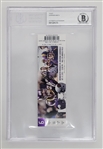 Harrison Smith Autographed & Encapsulated Authentic Ticket From First NFL Interception Beckett