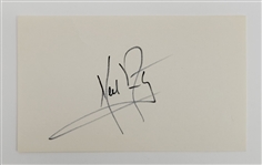 Neil Armstrong Autographed Index Card w/ Beckett LOA