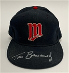 Tom Brunansky Minnesota Twins Game Used & Autographed Hat PSA/DNA