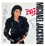Michael Jackson & Michael Jordan RARE Dual Autographed "BAD" Album UDA & PSA/DNA