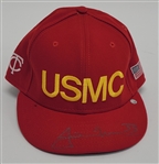 Justin Morneau 2007 Minnesota Twins Game Used & Autographed USMC Hat MLB