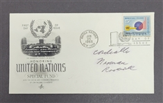 Norman Rockwell Autographed Envelope w/ JSA ALOA
