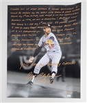 Bert Blyleven Signed “In His Words” Career Reflection 16x20 Photo Limited 11/28 w/Blyleven Signed Letter of Provenance