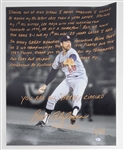 Bert Blyleven Signed “In His Words” Career Reflection 16x20 Photo Limited 12/28 w/Blyleven Signed Letter of Provenance